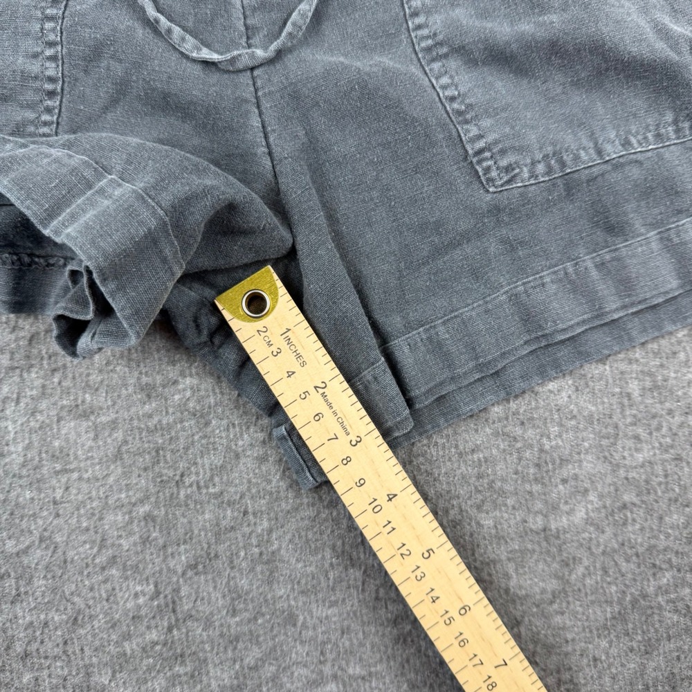 Universal Thread Shorts Womens Small Gray Linen Blend Drawstring Casual Cuffed - Picture 6 of 8